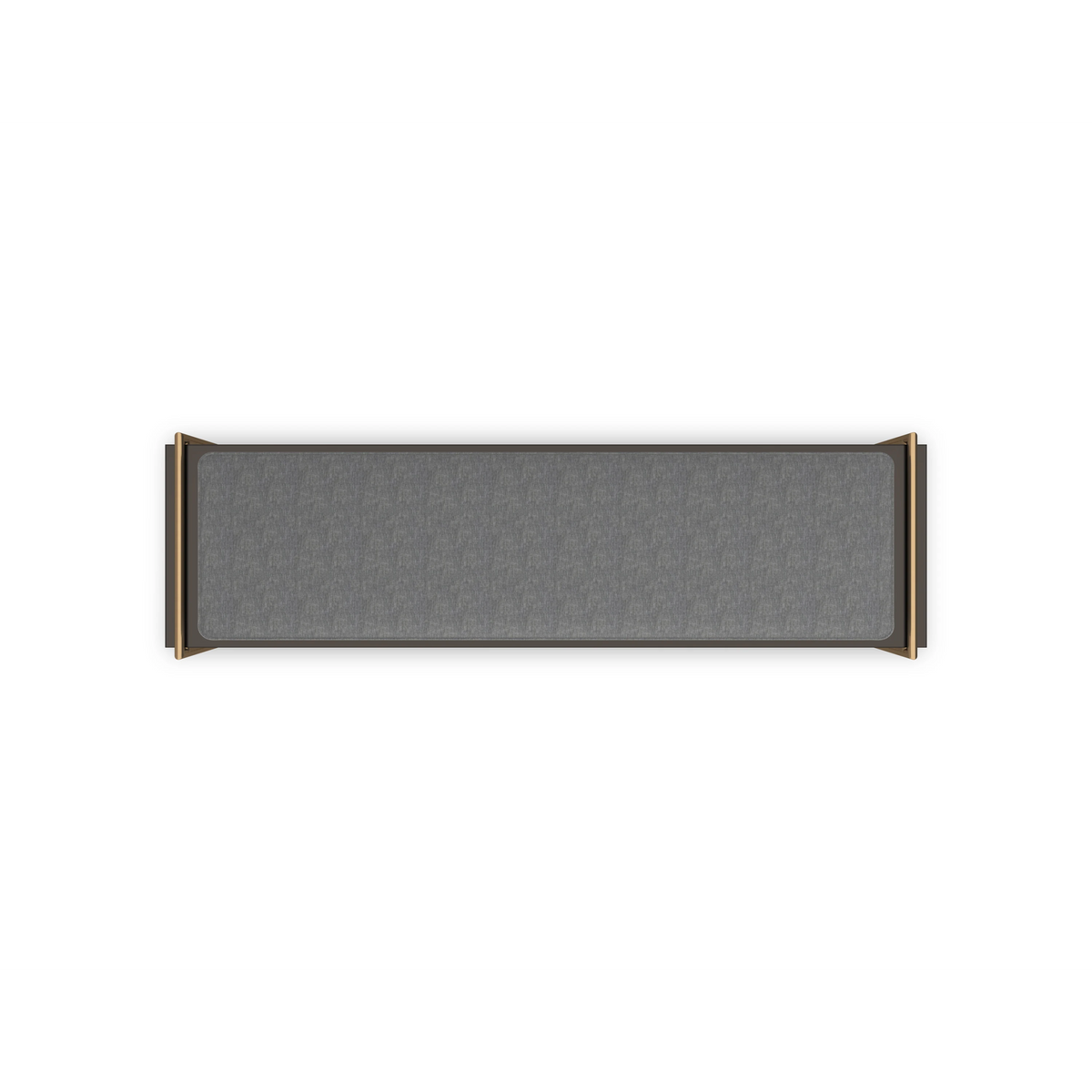 Slim Line Champagne Gold Bench 59" by Caracole - view 4