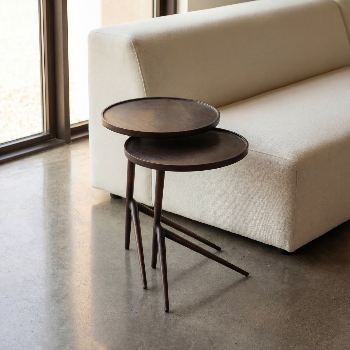 Leo End Table Antique Copper, 22.5" by Urbia - detail 6