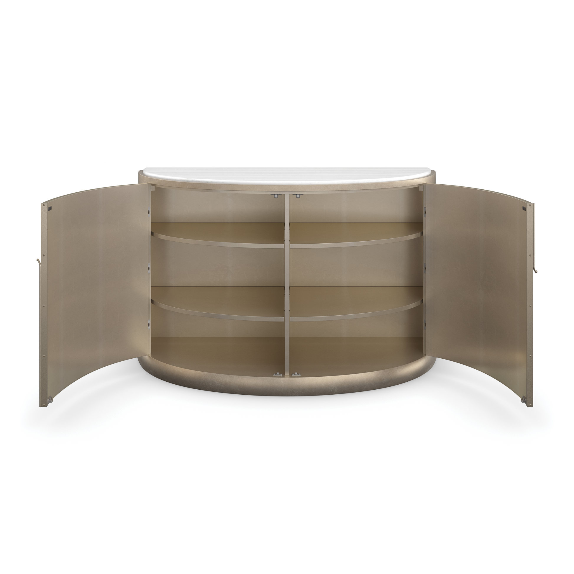 Meridian Golden Blonde Leaf Sideboard 54" by Caracole - view 8