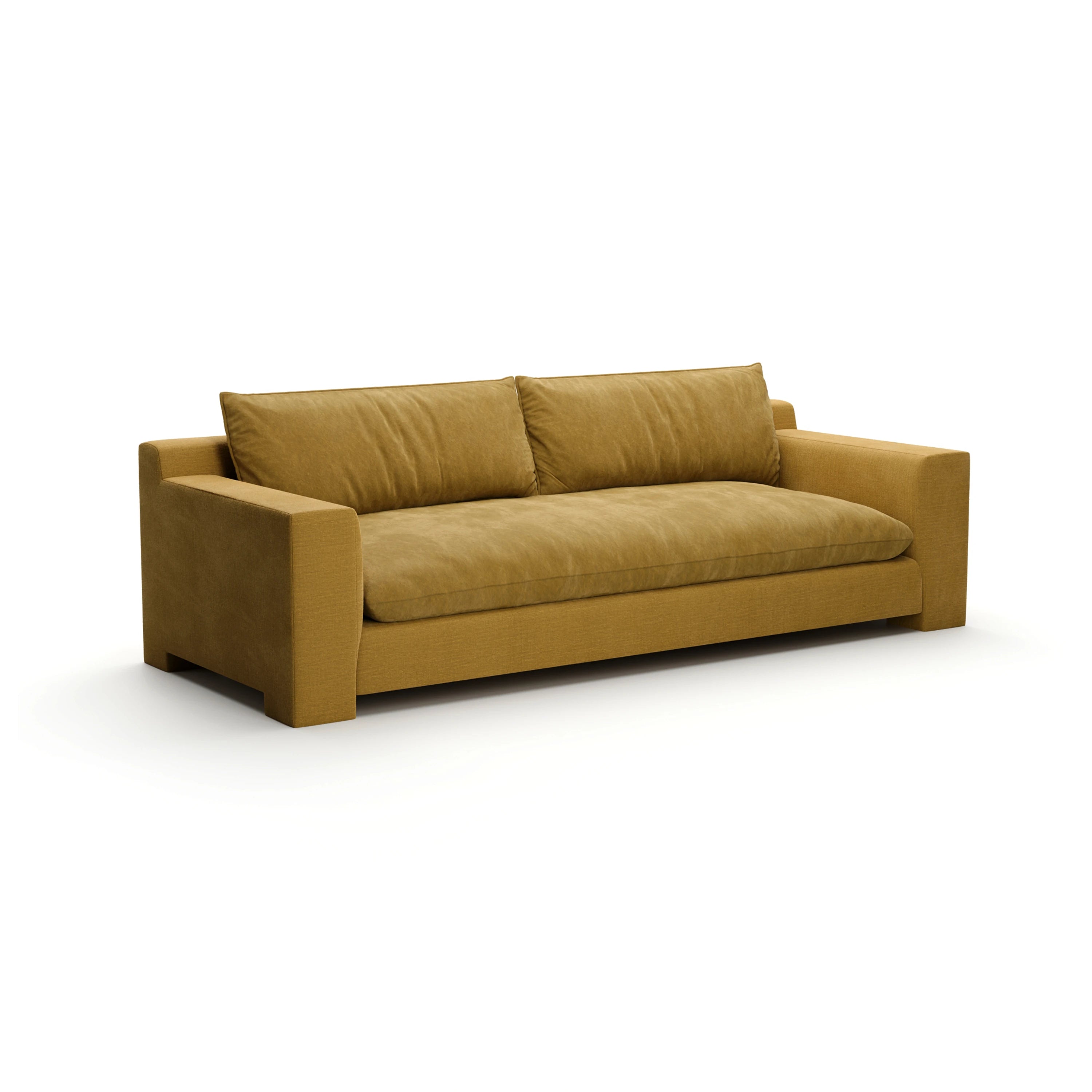 Devon Sofa Camel Knife Edge 98" by Caracole - view 4