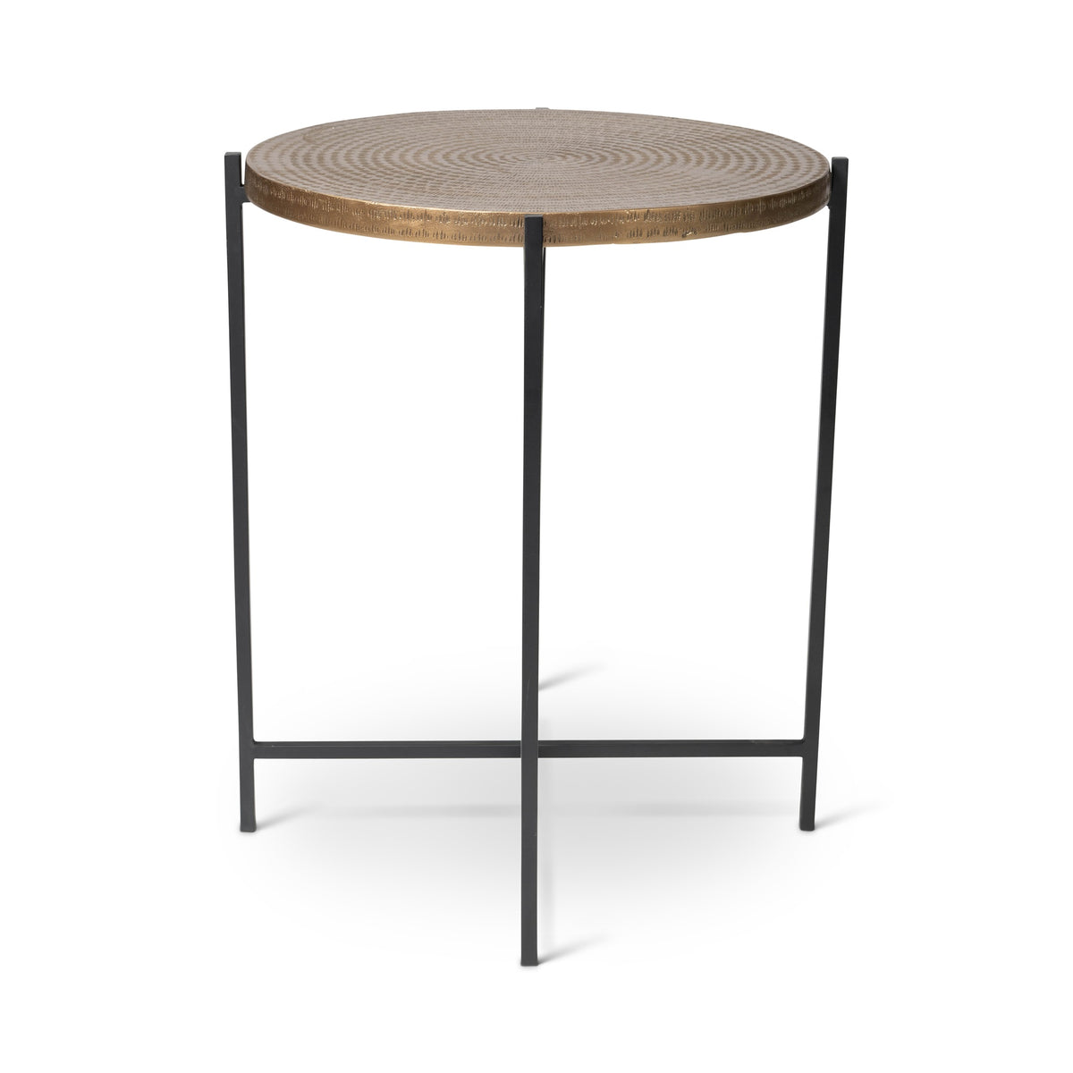 Elements Navi End Table - Antique Brass by Urbia - product view