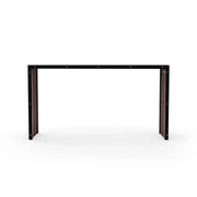 Pinstripe Dark Console Table Champagne Gold 60" by Caracole