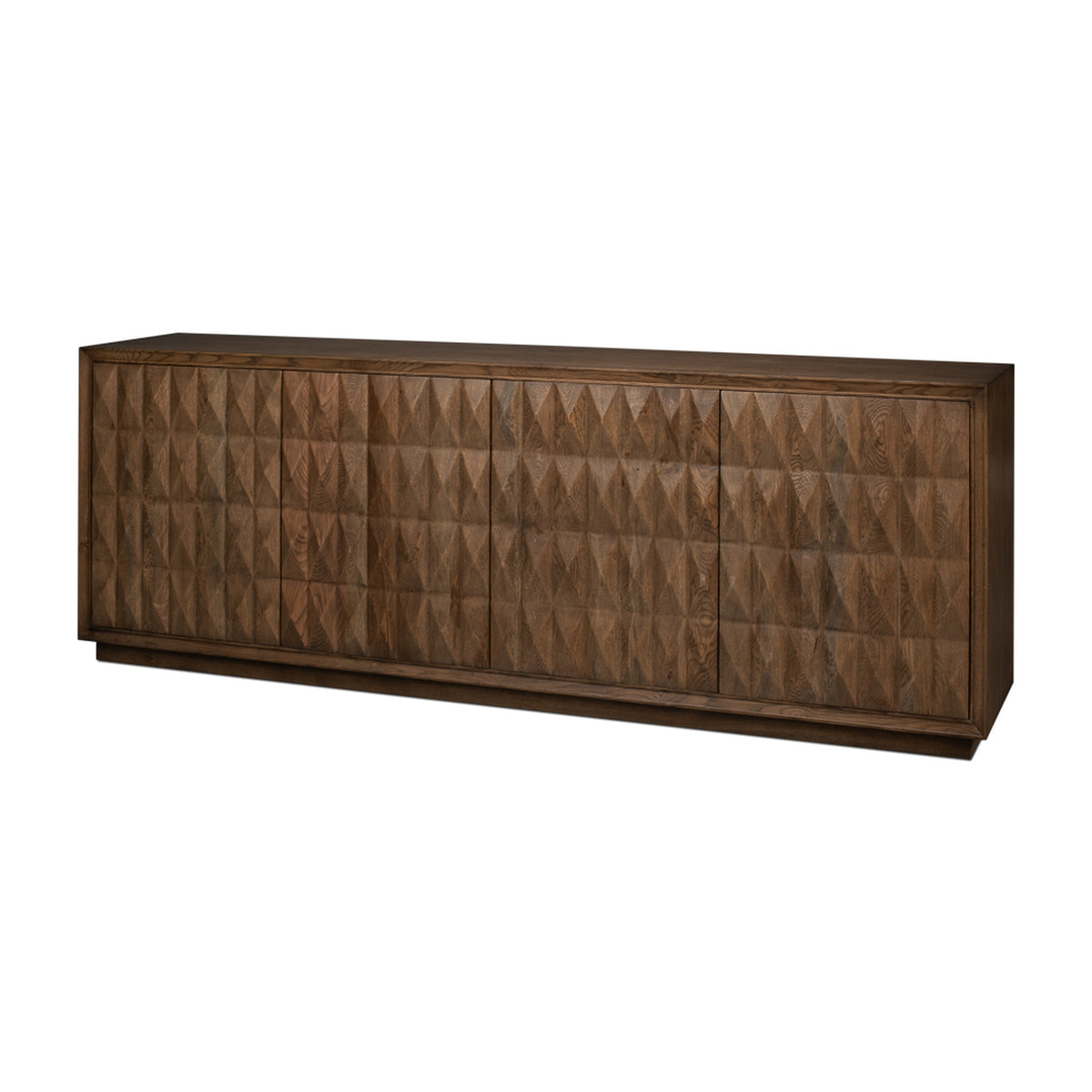 Prism 4 Door Credenza by Sarreid Ltd