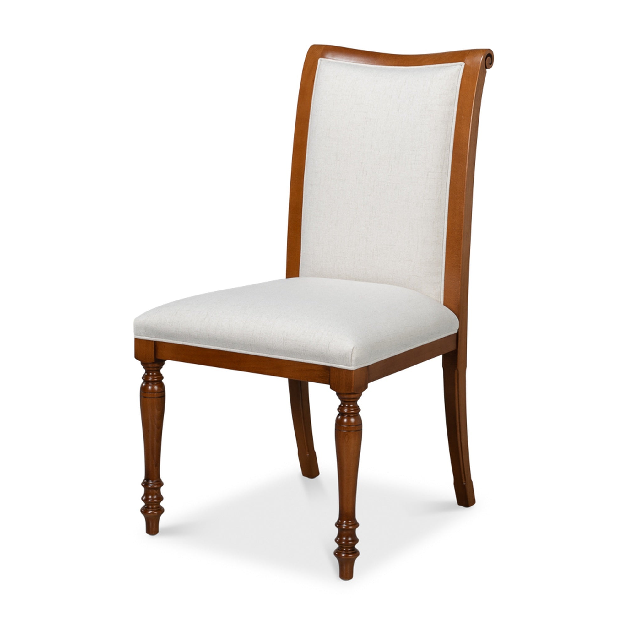 Polk Fabric Side Chair, Brown by Sarreid Ltd