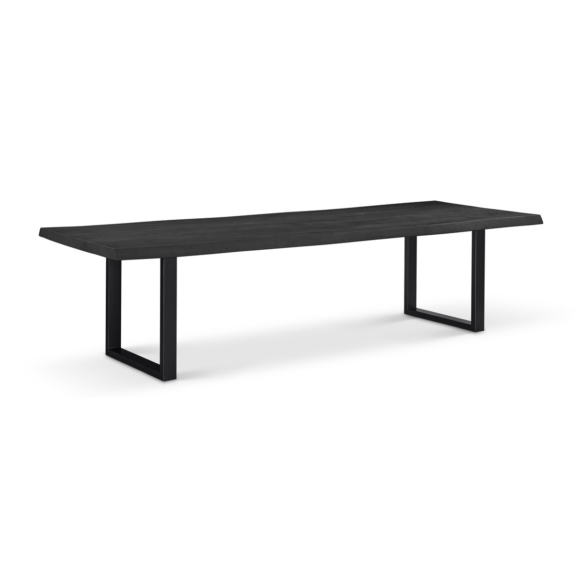 Brooks Dining Table U Base 40" x 116" Ebonized Top - Black Base by Urbia - detail 2