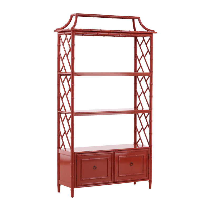 Persimmon Turner Bamboo Shelf by Furniture Classics at ZIN Home