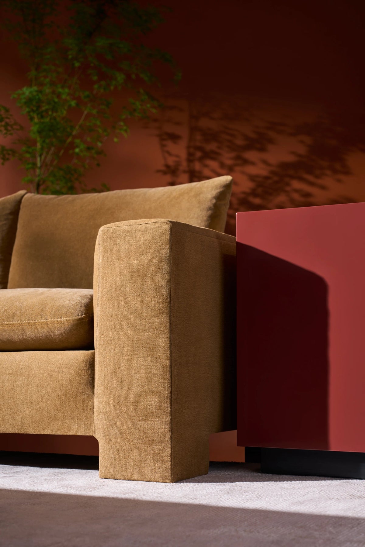 Devon Sofa Camel Knife Edge 98" by Caracole - view 3