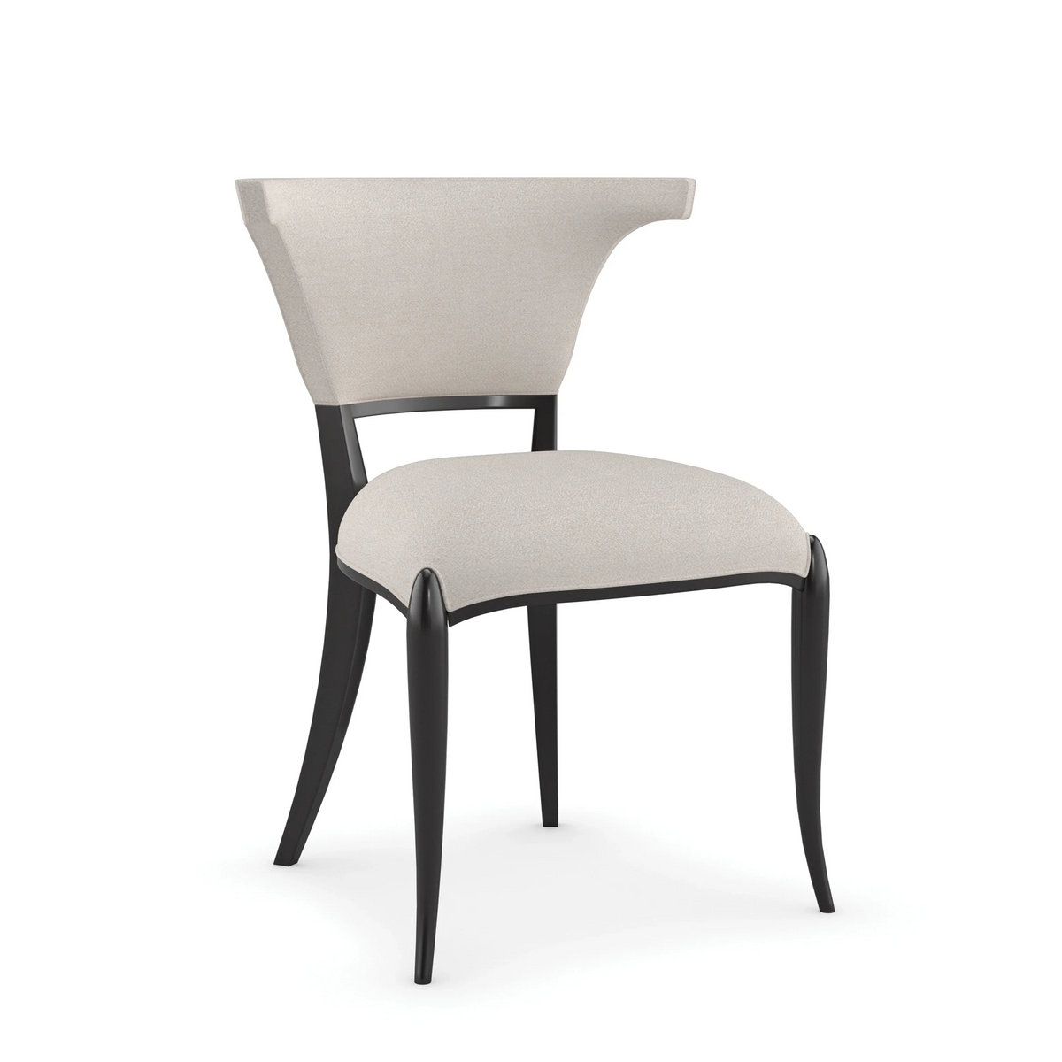 Be My Guest-Ivory Almost Black Dining Chair 24.50" by Caracole