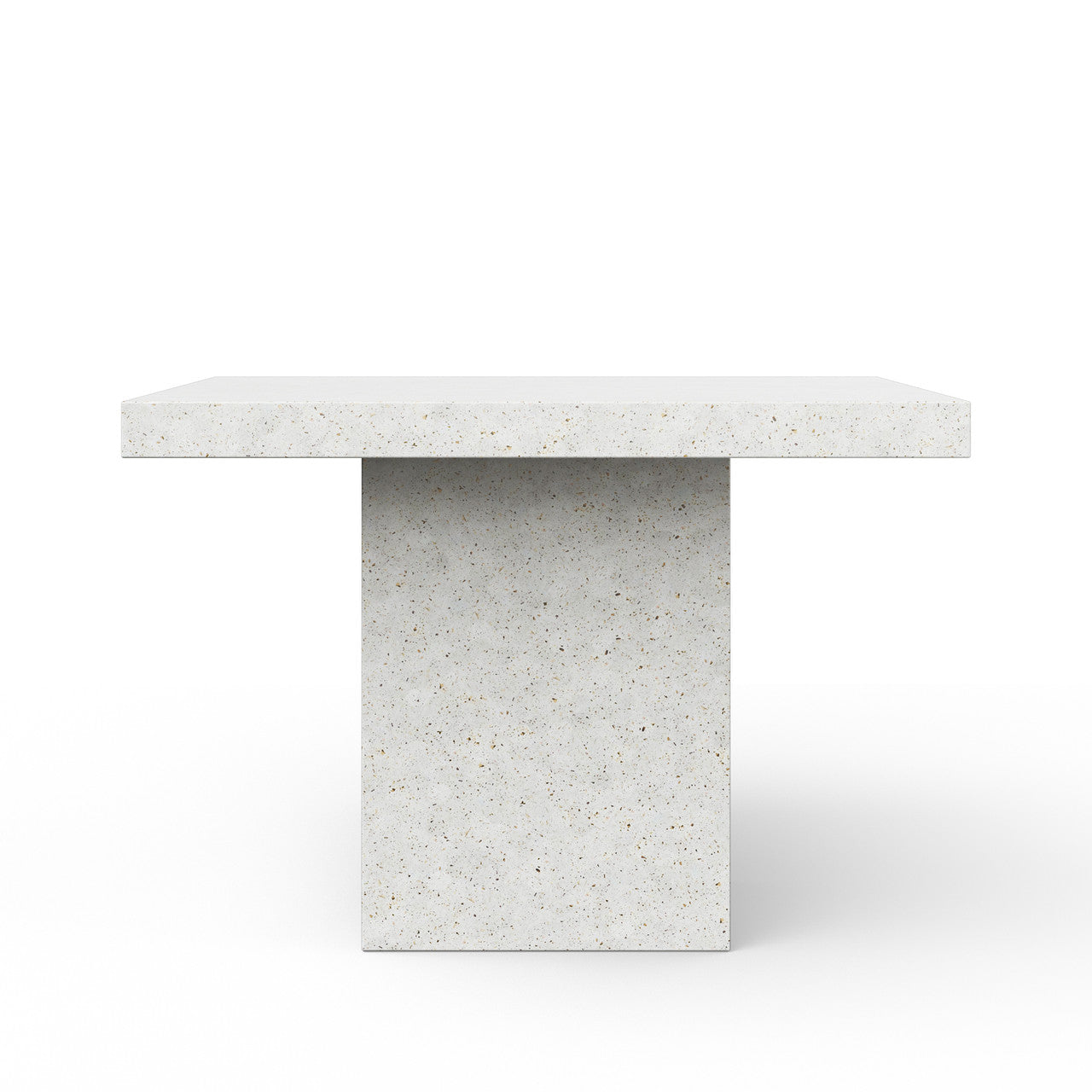 Mixx - Una - 59" Square Bar Height Dining Table - Ivory Terrazzo