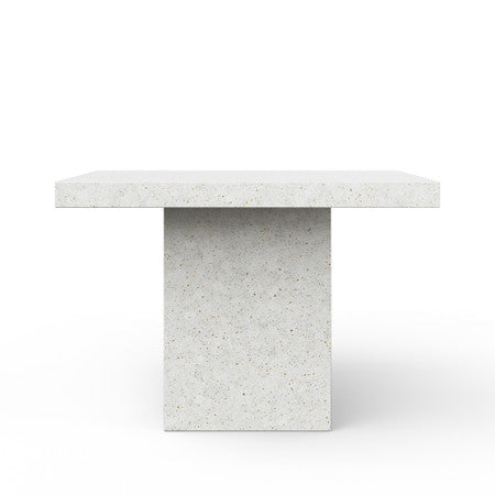 Mixx Una 59" Square Bar Height Dining Table - Ivory Terrazzo