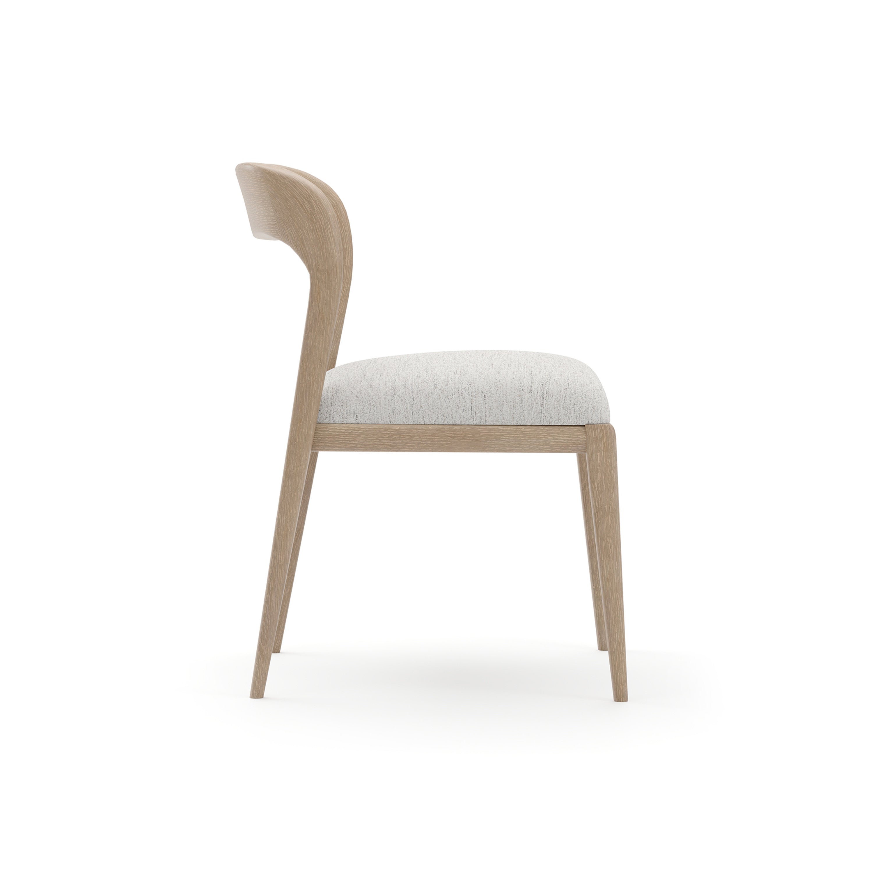 Rhythm Side Chair Ivory Sun Drenched Oak 21.50" by Caracole - view 7
