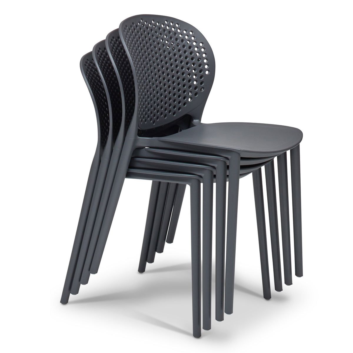 Metro Bailey Side Chair Set of 4 - Black Grey Seat by Urbia - detail 5