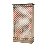 Marrakesh Red Painted Cabinet by Sarreid Ltd