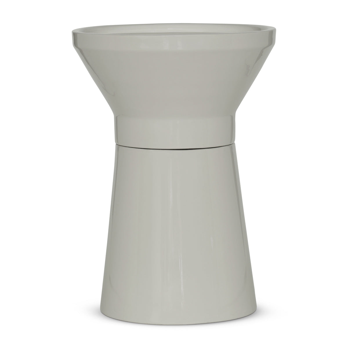 Sabine Enamel End Table Bone White by Urbia - detail 2