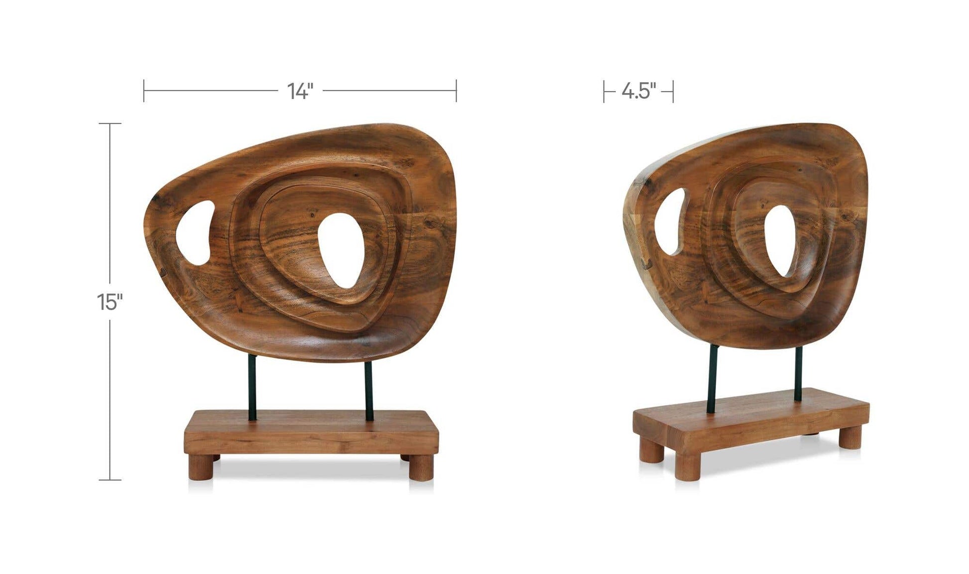 Saddler Sculpture Natural Acacia by Moe's Home Collection - view 10