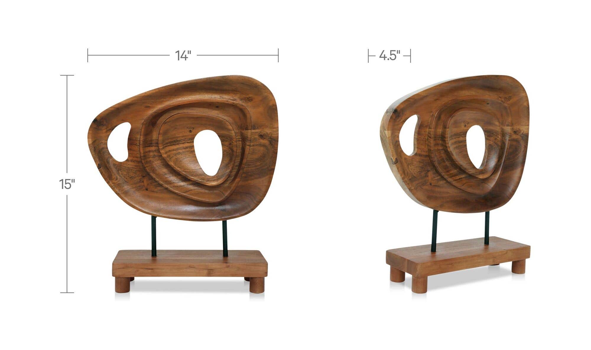 Saddler Sculpture Natural Acacia by Moe's Home Collection - view 10