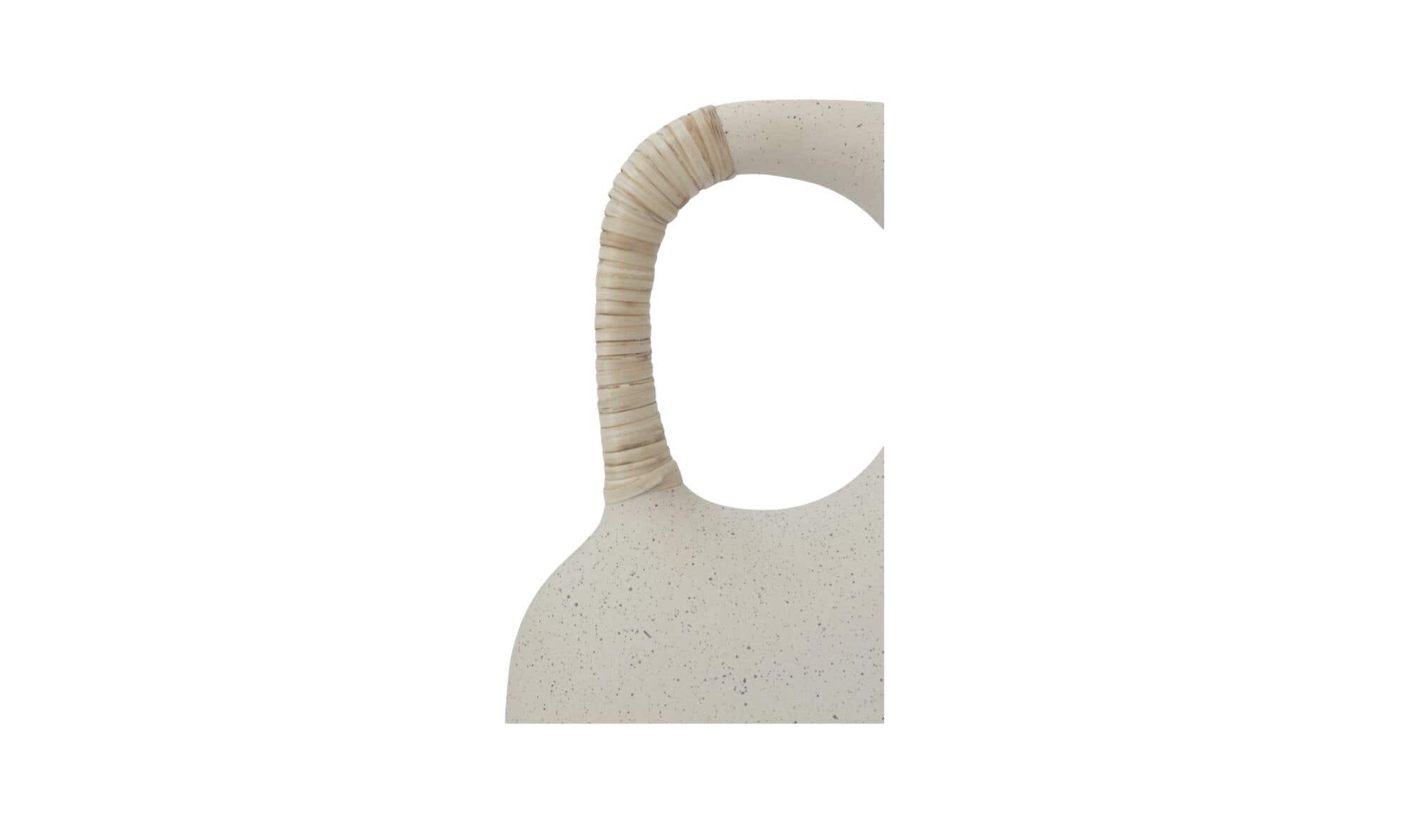 Vila 13In Sculptural Vessel Cream White by Moe's Home Collection - view 9