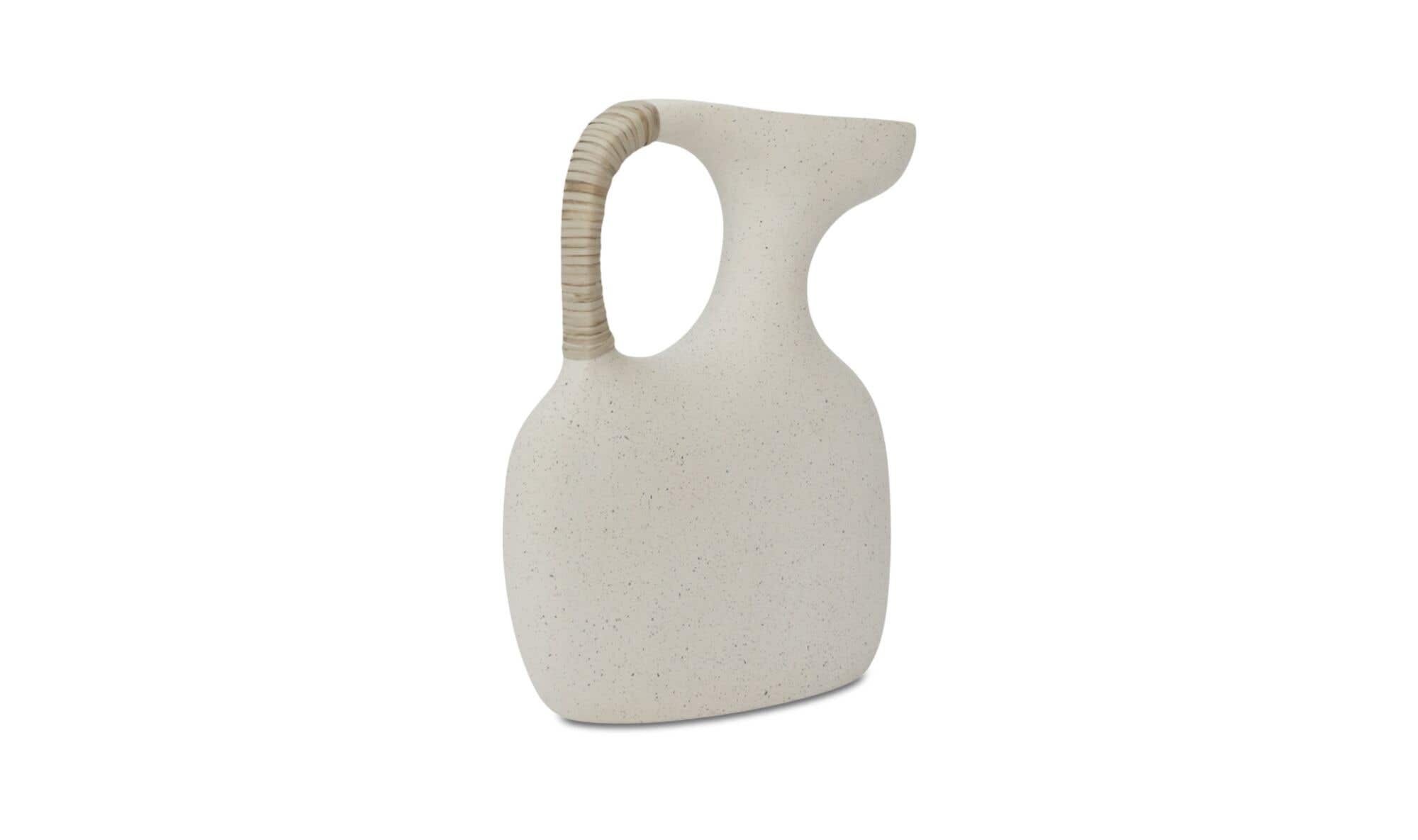 Vila 13In Sculptural Vessel Cream White by Moe's Home Collection - view 7
