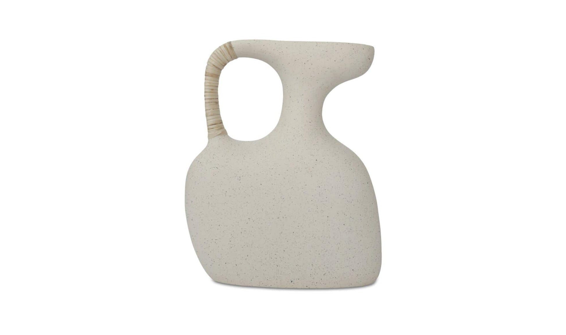 Vila 13In Sculptural Vessel Cream White by Moe's Home Collection - view 4