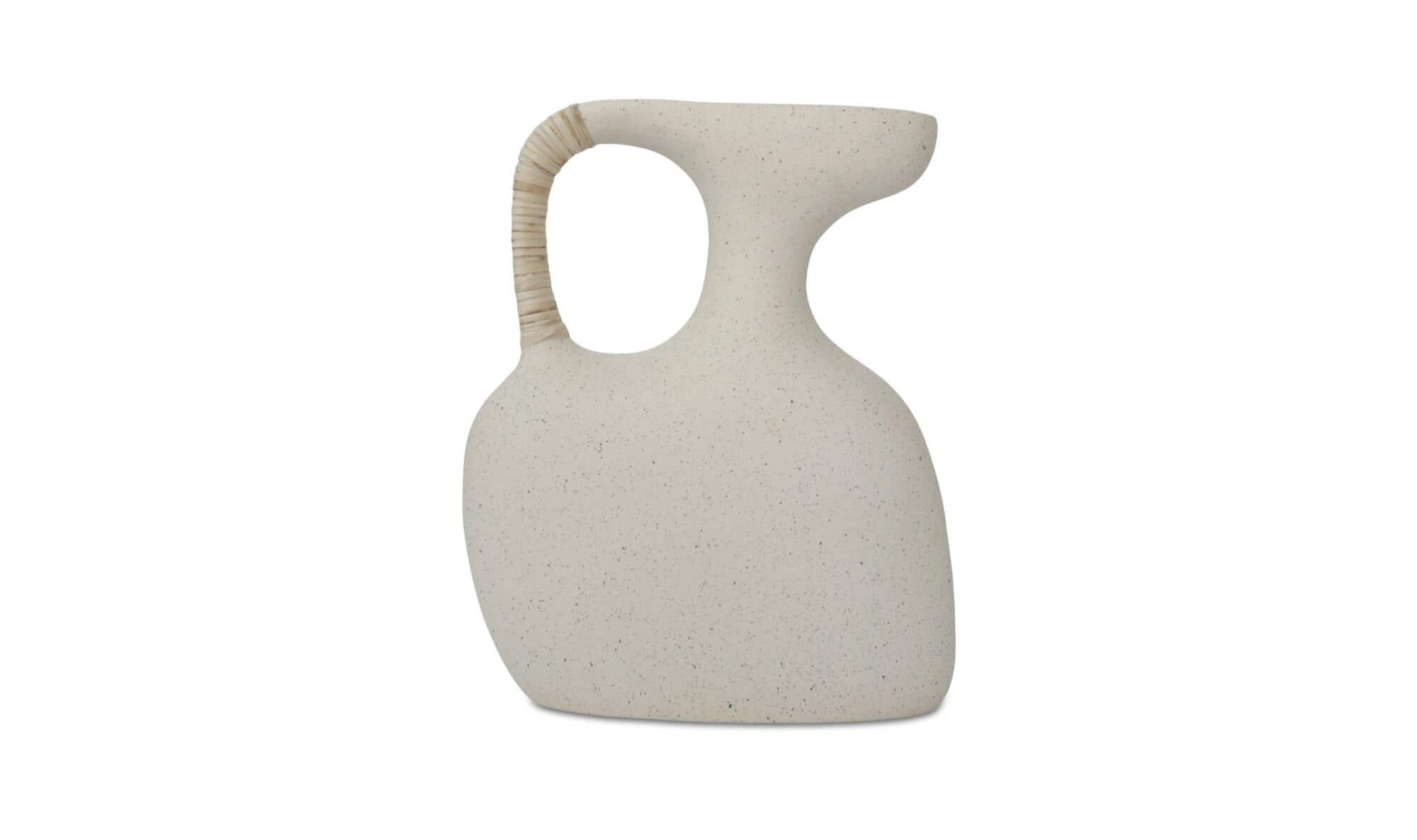 Vila 13In Sculptural Vessel Cream White by Moe's Home Collection - view 4