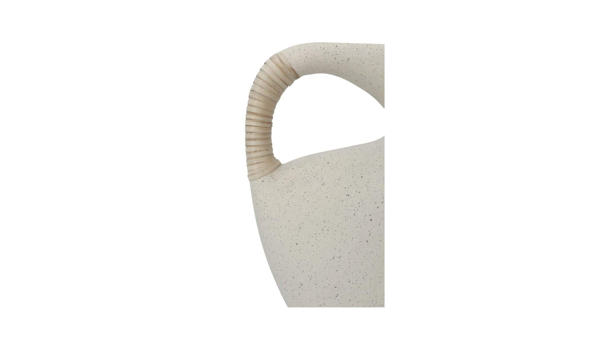 Vila 9.5In Sculptural Vessel Cream White by Moe's Home Collection - view 8