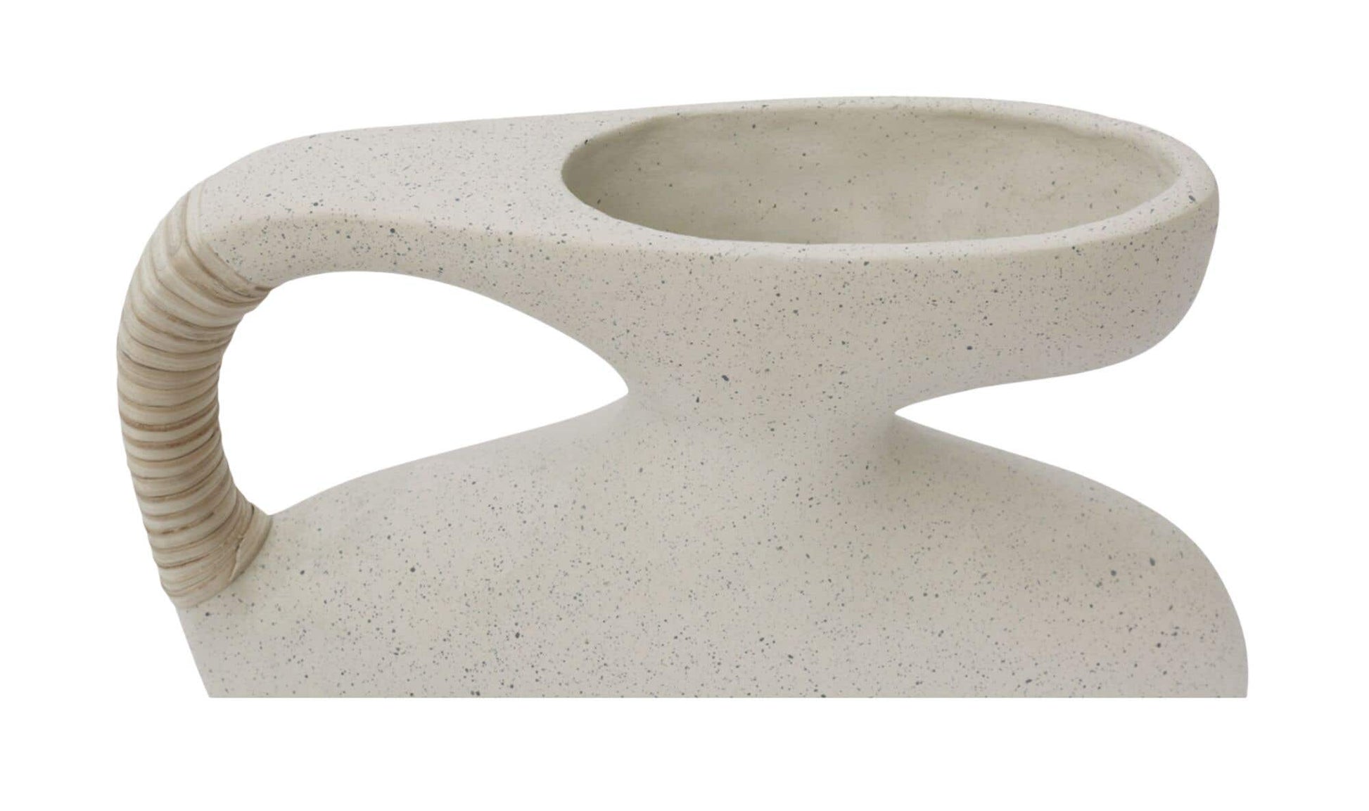 Vila 9.5In Sculptural Vessel Cream White by Moe's Home Collection - view 10
