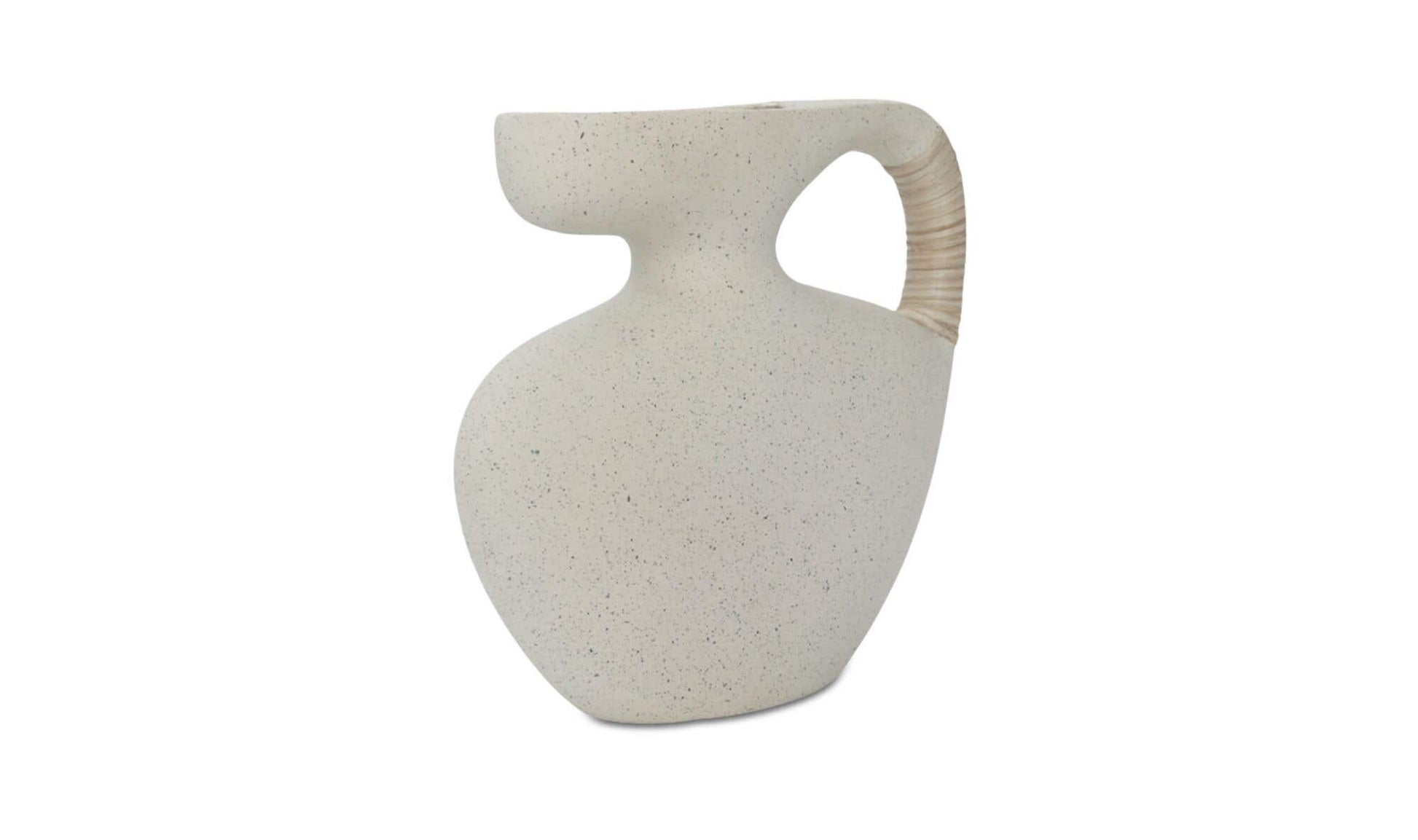 Vila 9.5In Sculptural Vessel Cream White by Moe's Home Collection - view 4