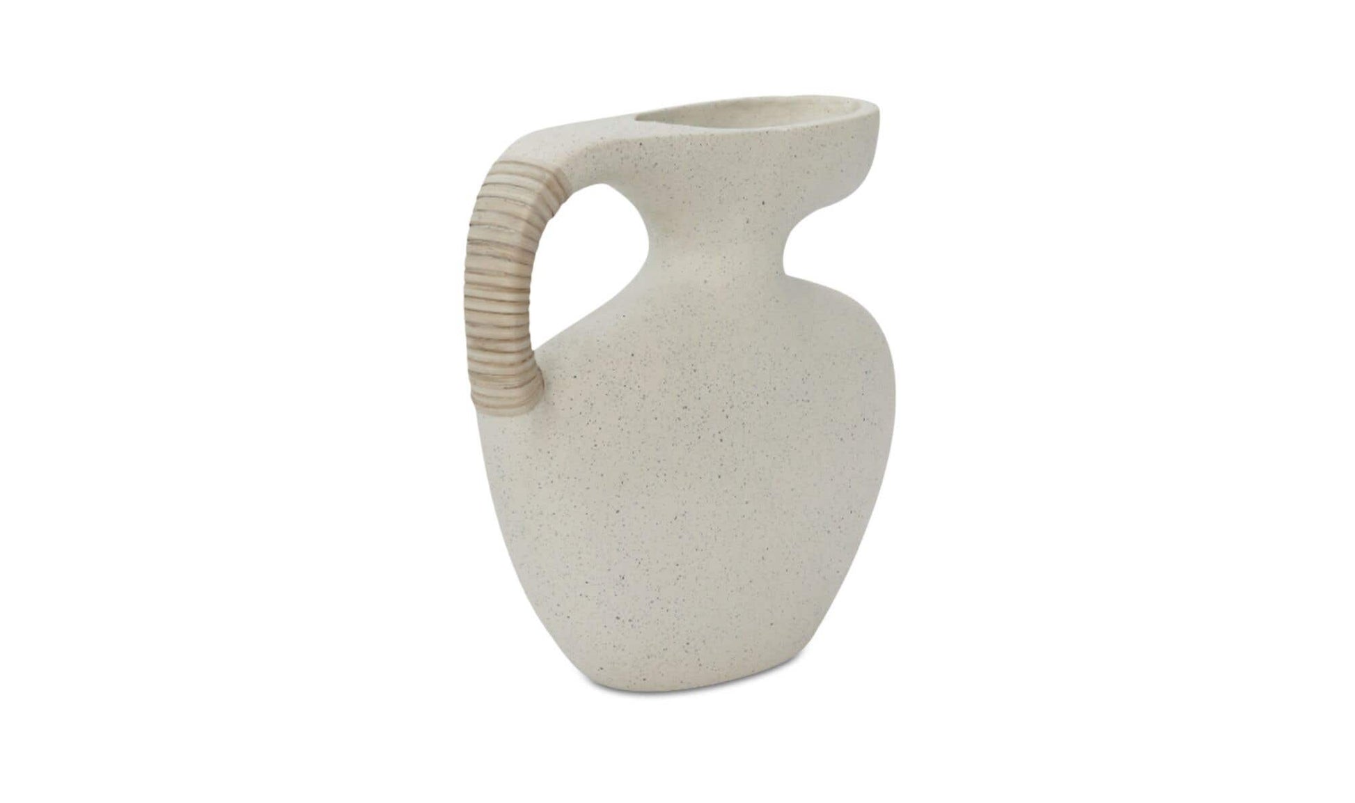 Vila 9.5In Sculptural Vessel Cream White by Moe's Home Collection - view 6