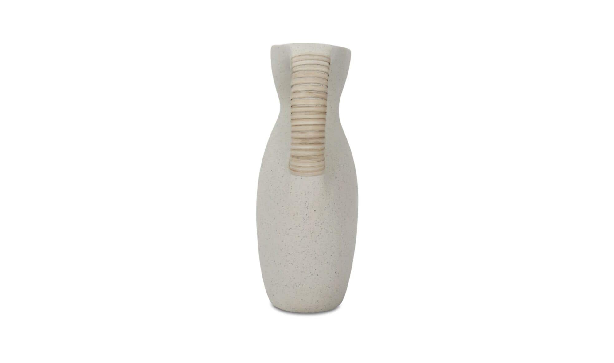 Vila 9.5In Sculptural Vessel Cream White by Moe's Home Collection - view 7