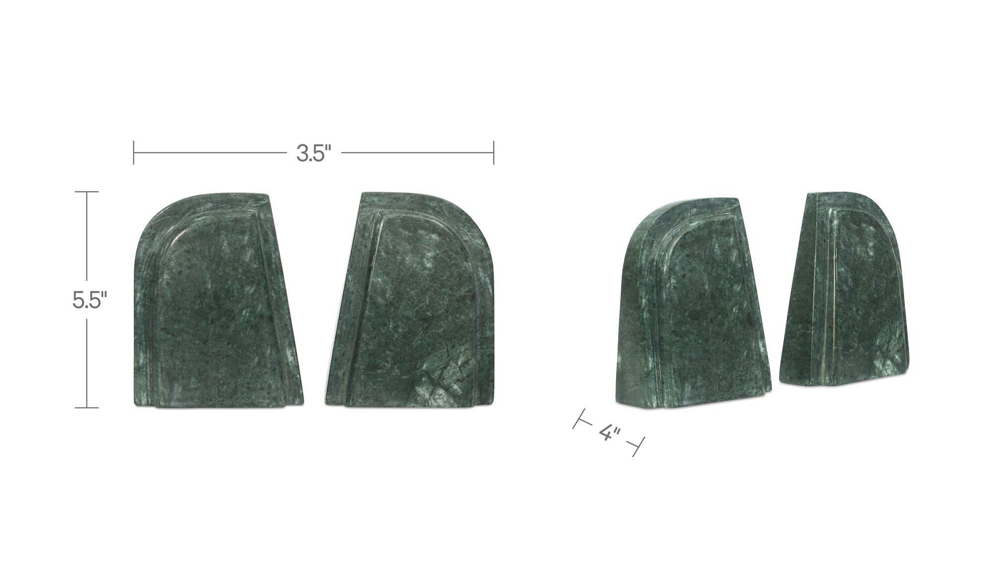 Zane Marble Bookends-Set Of 2 by Moe's Home Collection - view 8