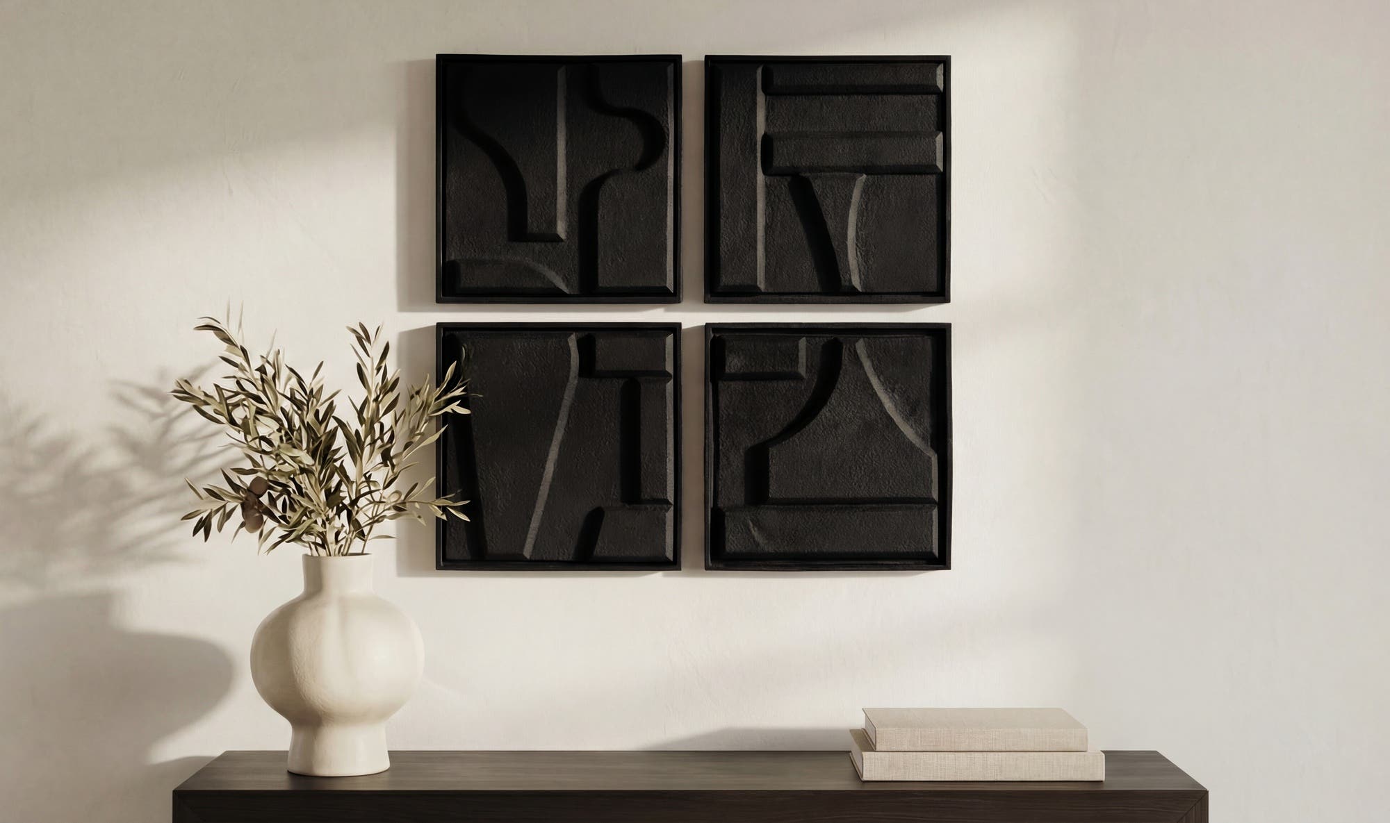 Alva Wall Sculpture-Set Of 4 by Moe's Home Collection - view 4