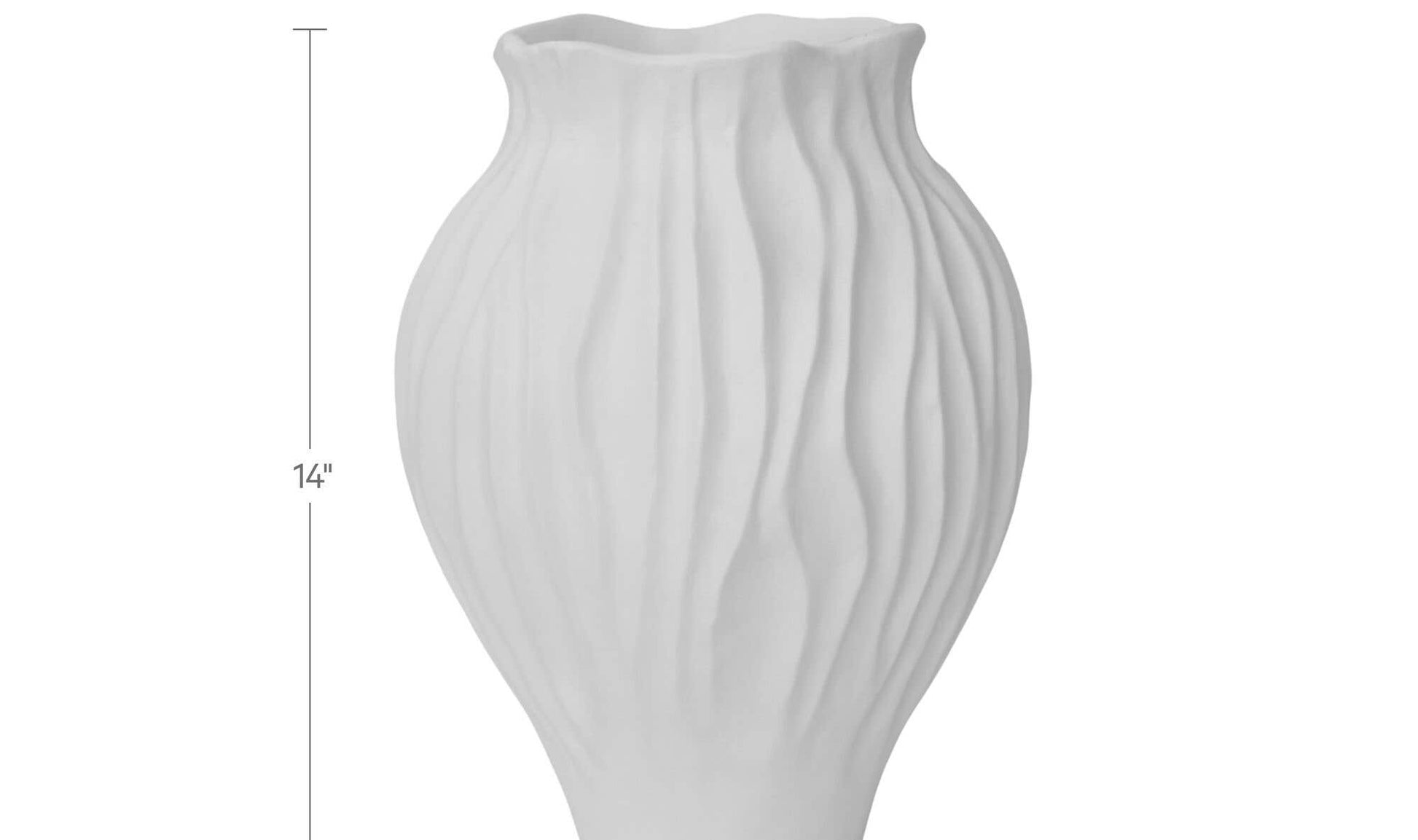 Adria 14In Vessel White by Moe's Home Collection - view 9