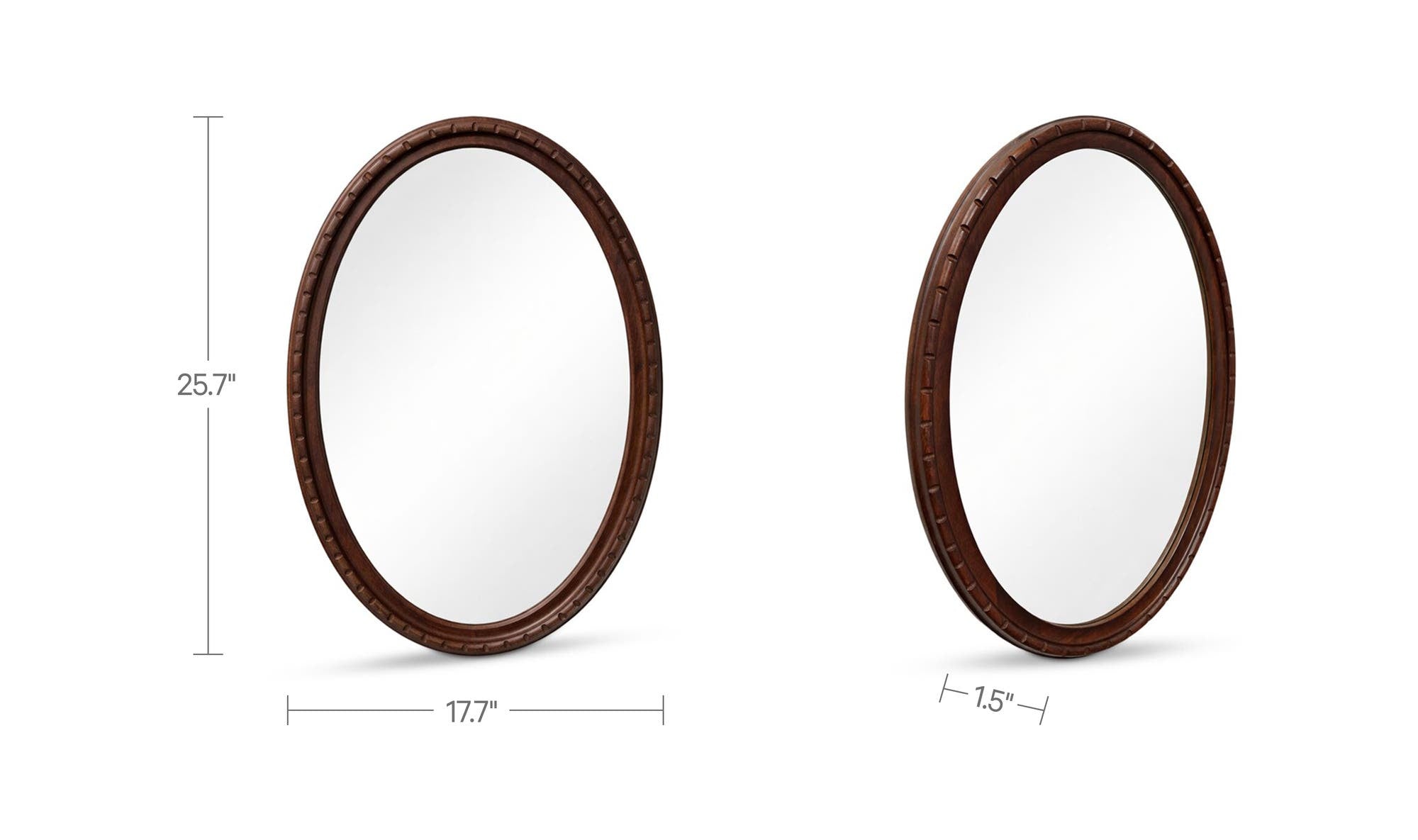 Lainey Mirror Brown by Moe's Home Collection - view 7