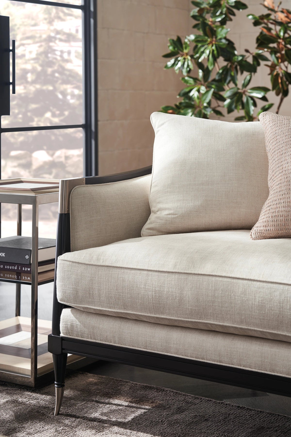 Splash of Flash Sofa Almost Black 86" by Caracole - view 3