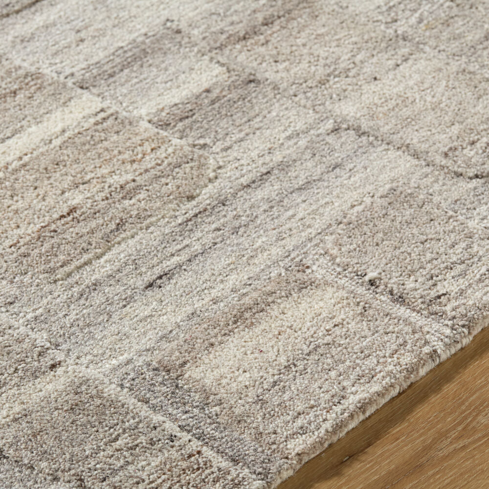 Dundee Beige/Taupe Handmade Rug - texture