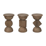 Romeo Side Tables, Set Of 3, Natural by Sarreid Ltd