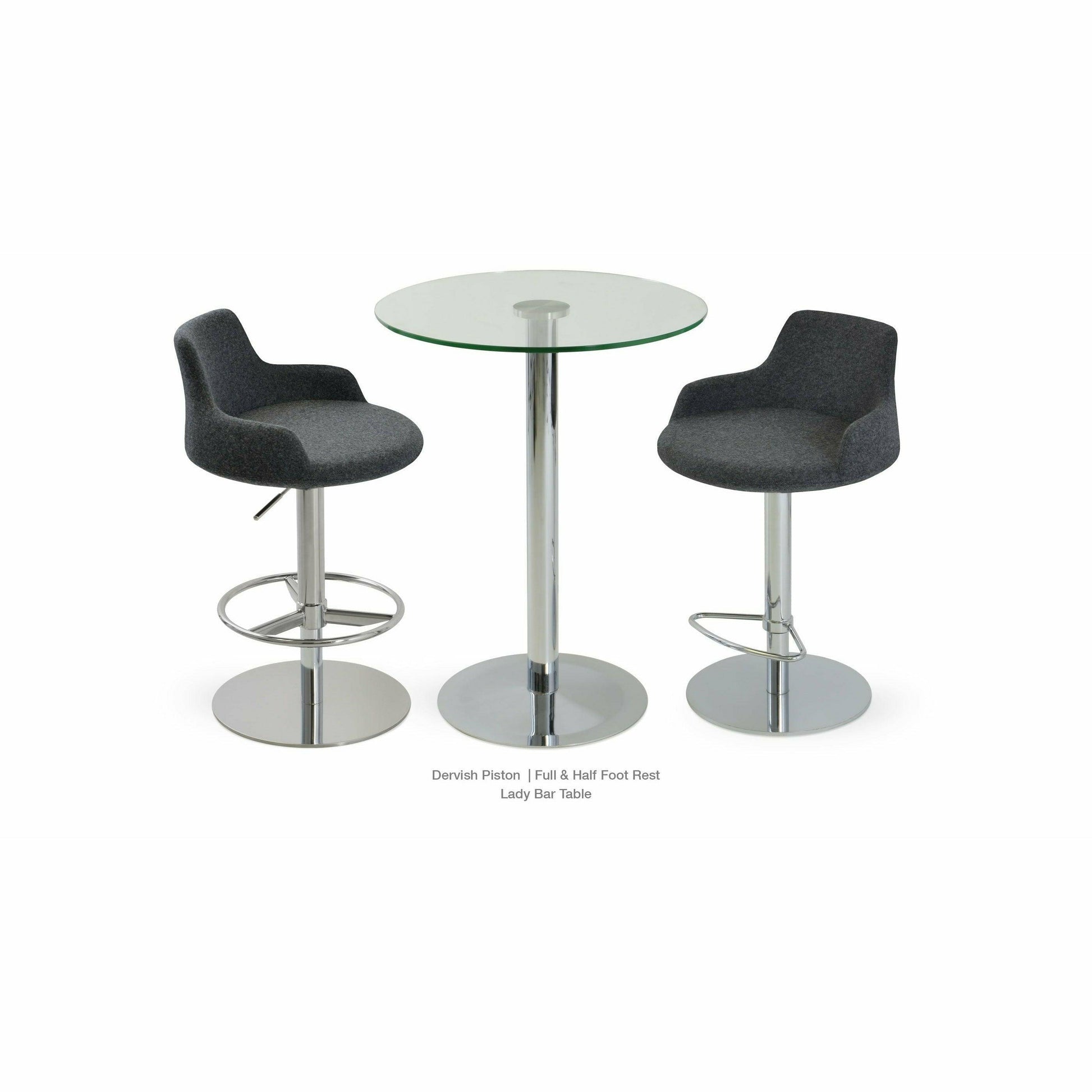 Dervish Piston Swivel Stool