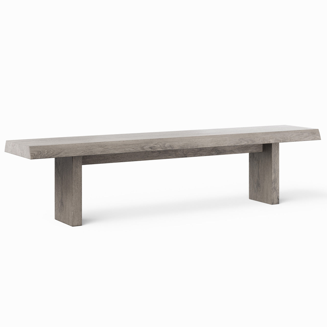 Brooks - Bench - 65" - Sandblasted Grey Frame