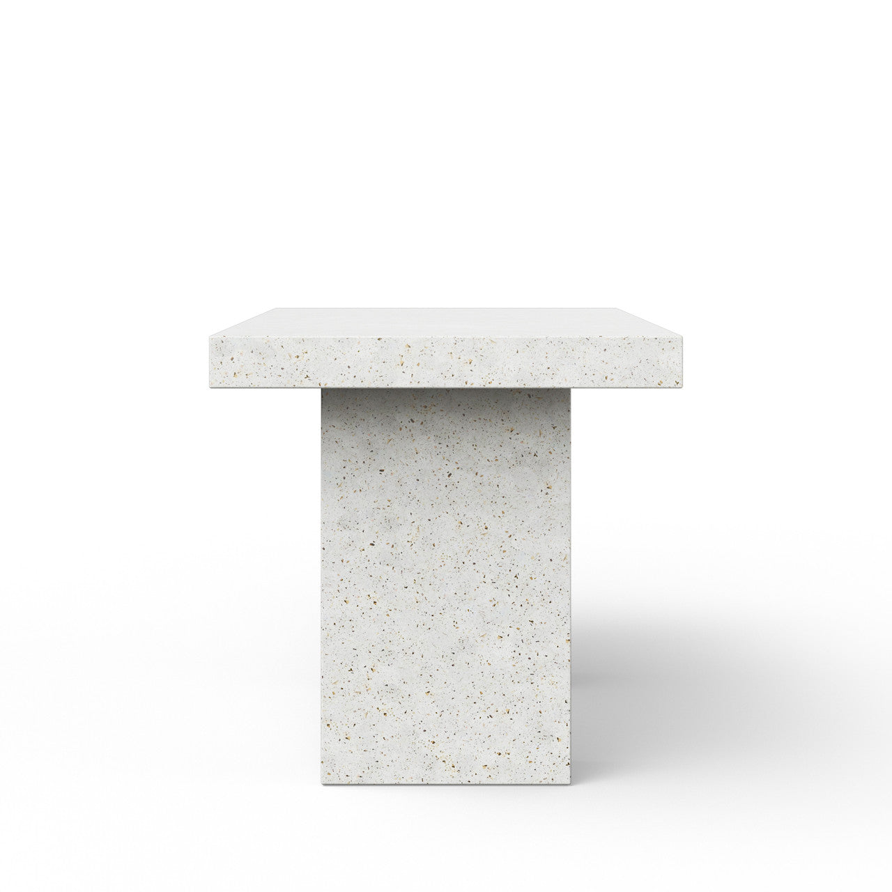 Mixx - Elcor - Counter Height Dining Table - 35.5" x 70.75" - Ivory Terrazzo