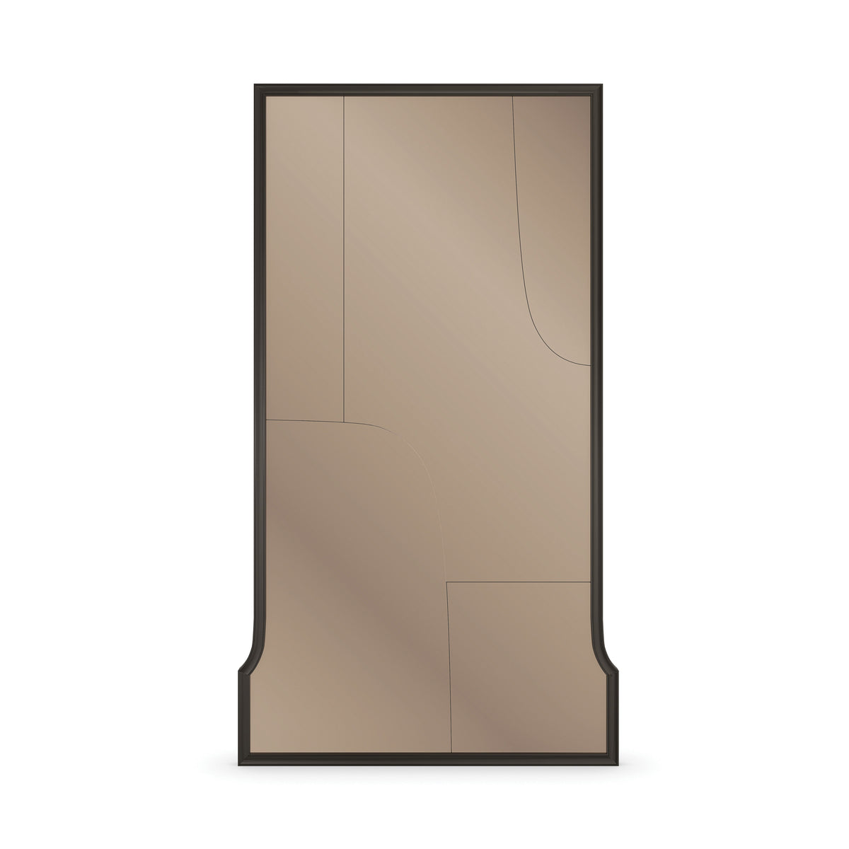 Pieces of Me Dark Chocolate Mirror 48" by Caracole