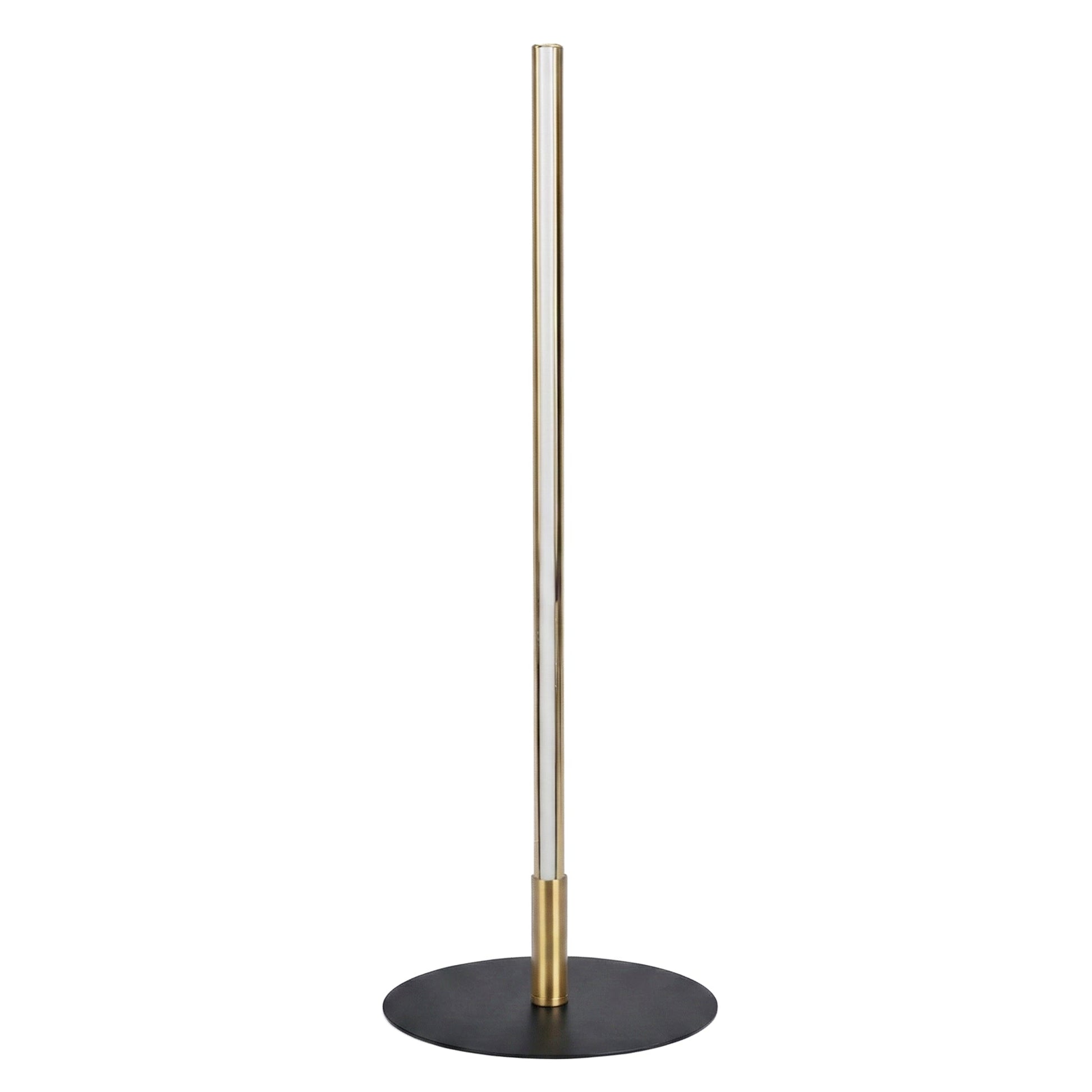 Dimond LED Table Lamp | Matte Black and Round Metal Base