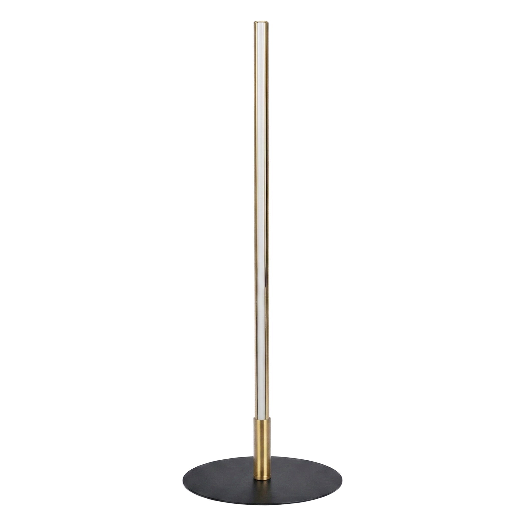 Dimond LED Table Lamp | Matte Black and Round Metal Base