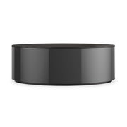 Adele Oval Cocktail Table Almost Black 38.75" by Caracole