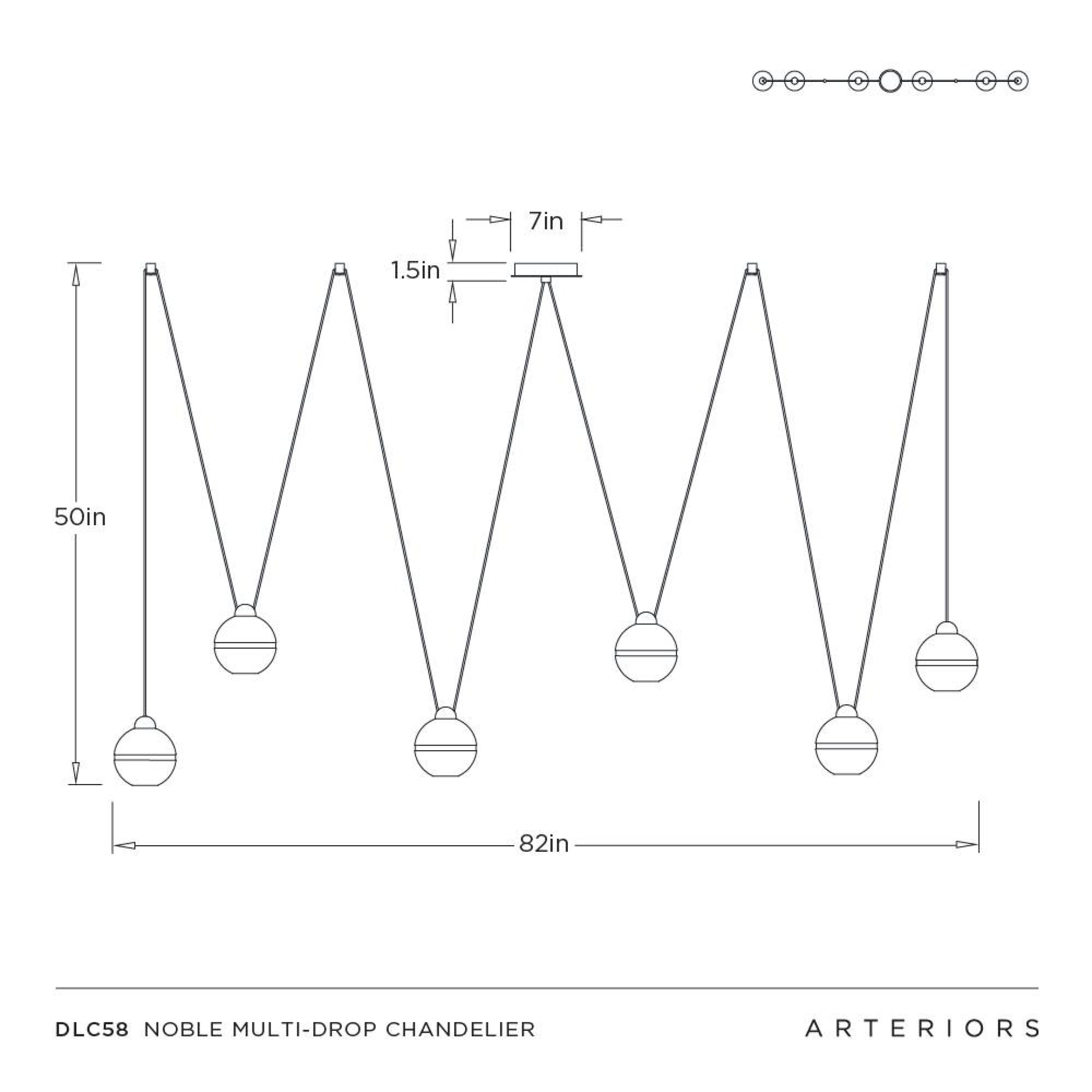 Noble Multi-Drop Chandelier