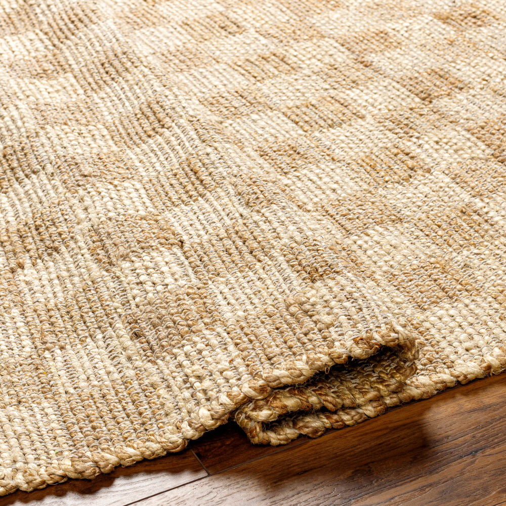 Dama Beige/Tan Handmade Rug - fold