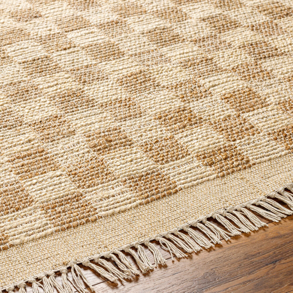 Dama Beige/Tan Handmade Rug - texture