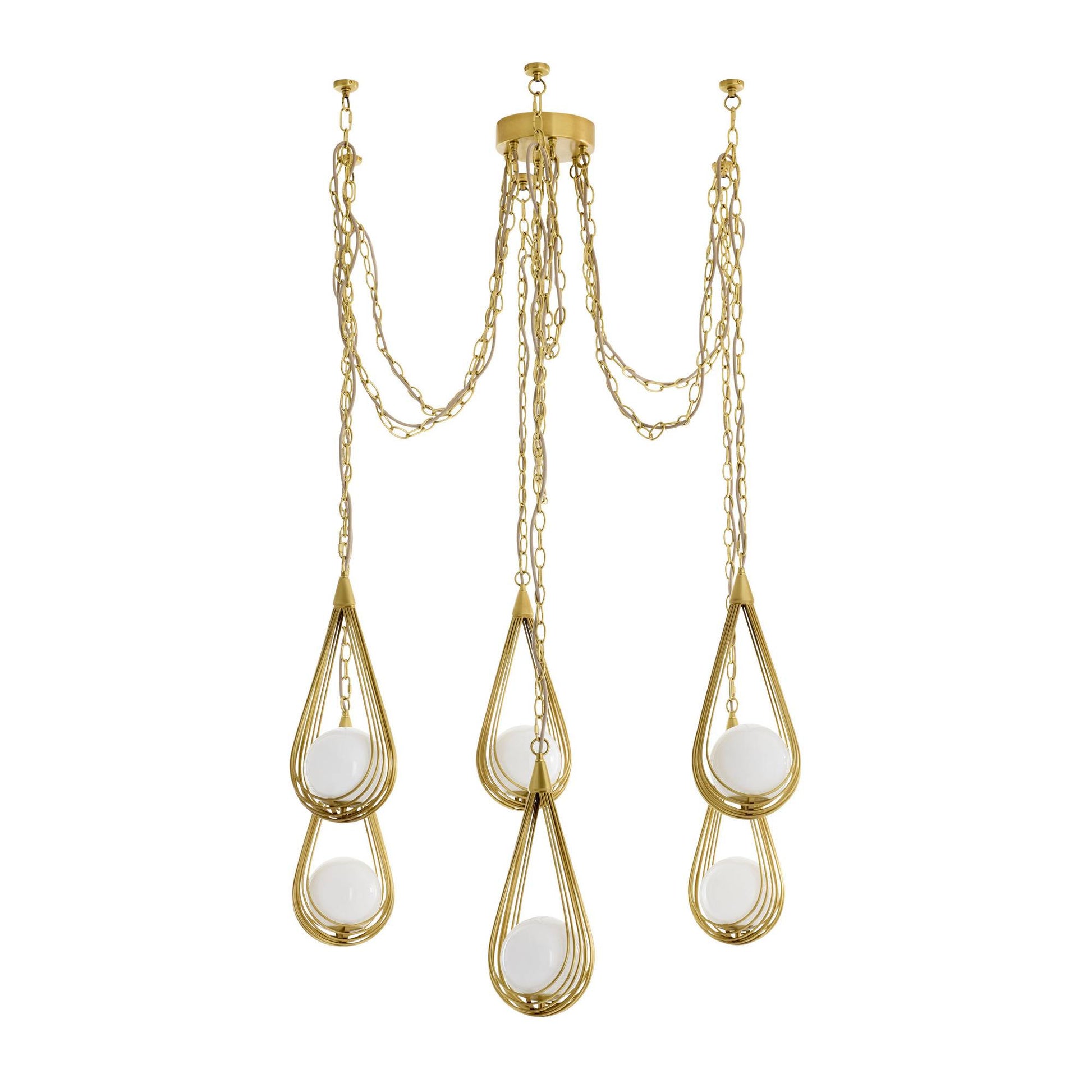 Ova Multi-Drop Chandelier by Arteriors - view 4