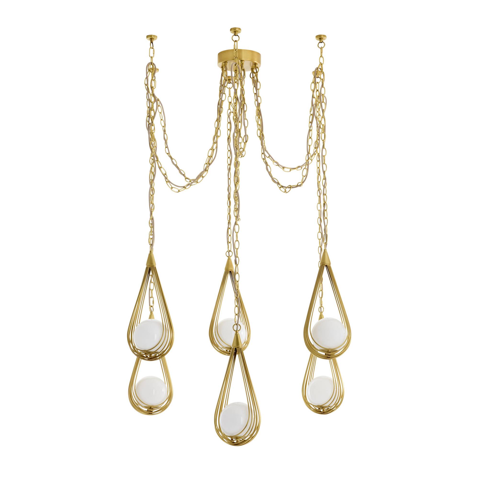 Ova Multi-Drop Chandelier by Arteriors - view 4