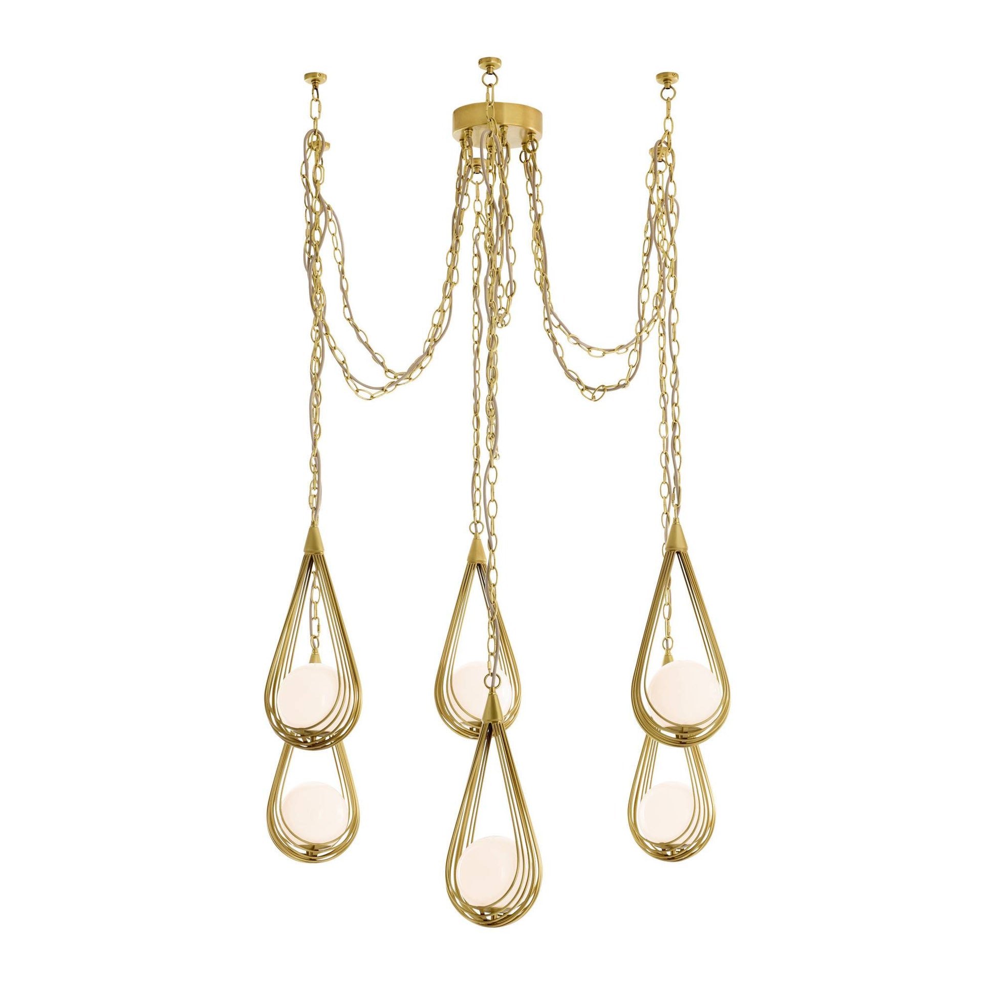 Ova Multi-Drop Chandelier by Arteriors