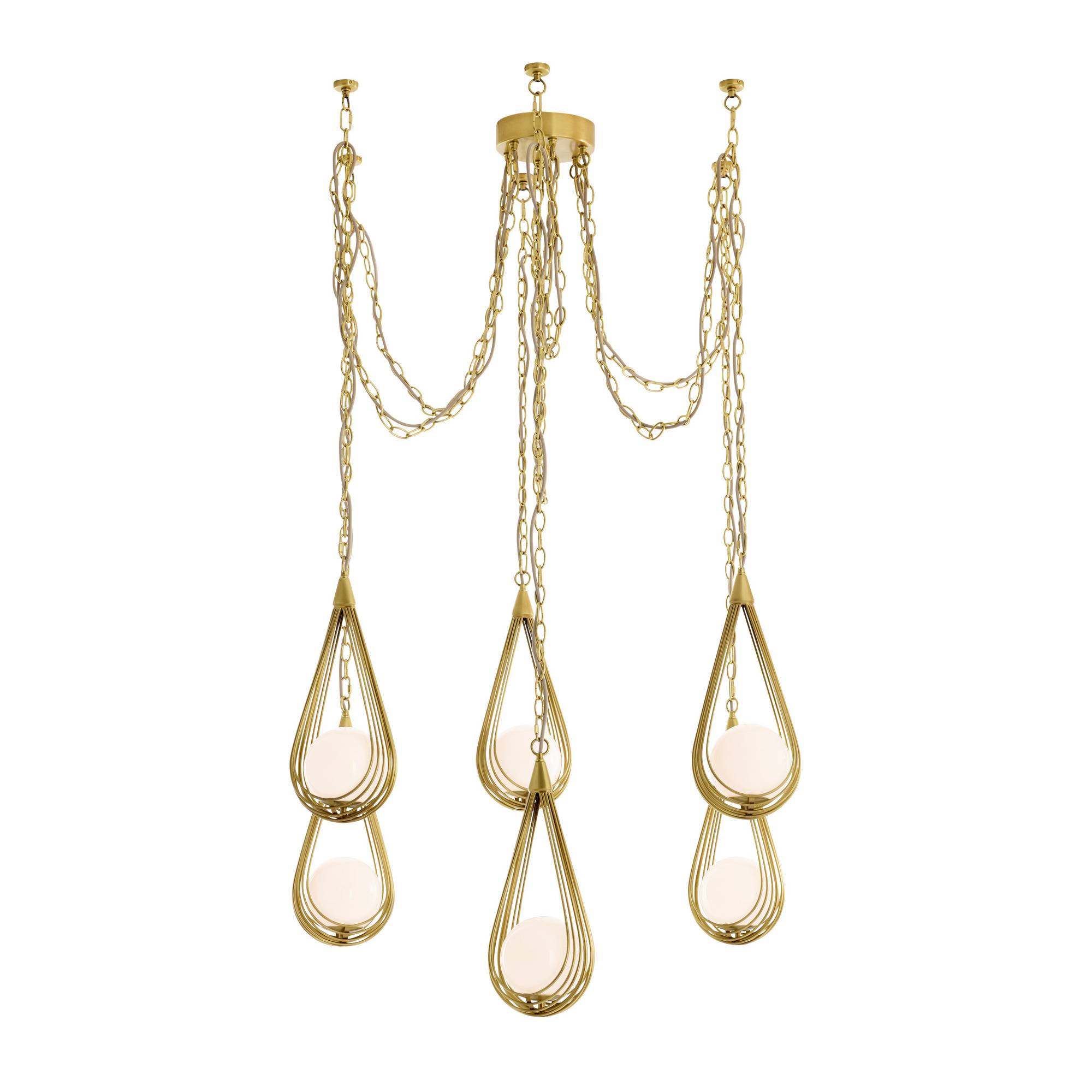 Ova Multi-Drop Chandelier by Arteriors